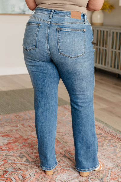 Explore More Collection - Genevieve Mid Rise Vintage Bootcut Jeans