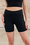 Explore More Collection - Getting Active Biker Shorts in Black