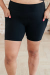 Explore More Collection - Getting Active Biker Shorts in Black