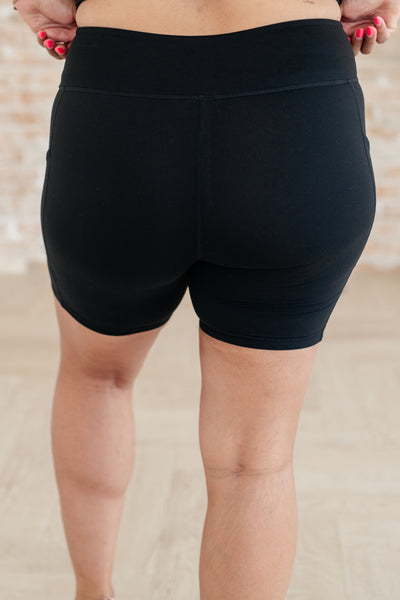 Explore More Collection - Getting Active Biker Shorts in Black