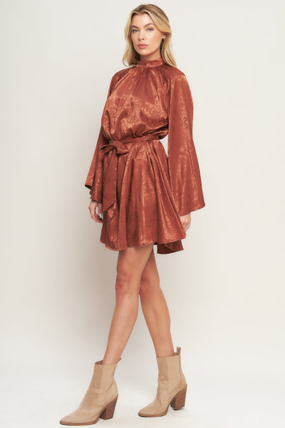 Explore More Collection - BY ANY MEANS WOVEN SATIN MINI DRESS