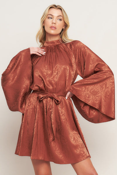 Explore More Collection - BY ANY MEANS WOVEN SATIN MINI DRESS