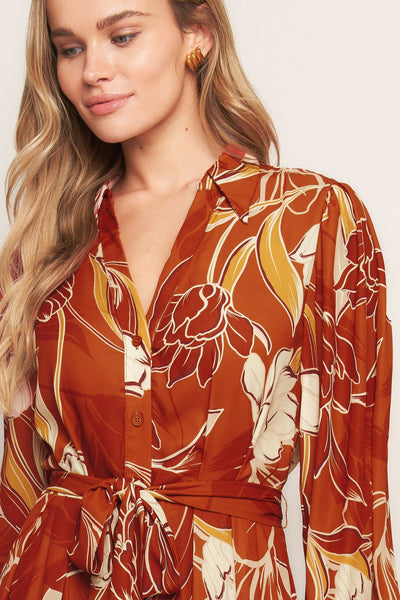 Explore More Collection - BLOOMING RADIANCE WOVEN MIDI DRESS