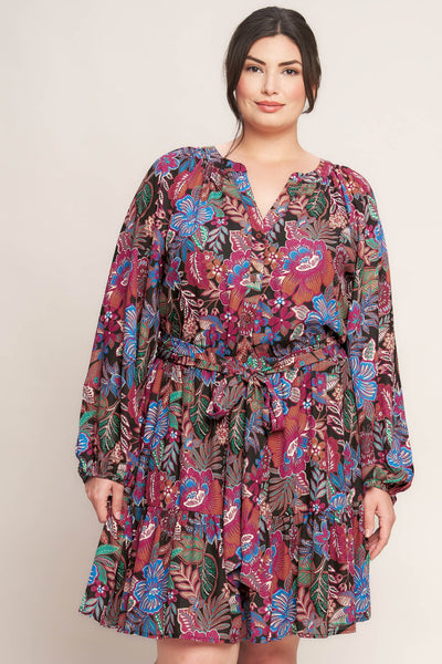 Explore More Collection - FLORAL BLISS WOVEN MINI DRESS