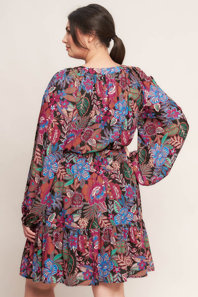 Explore More Collection - FLORAL BLISS WOVEN MINI DRESS