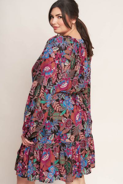 Explore More Collection - FLORAL BLISS WOVEN MINI DRESS