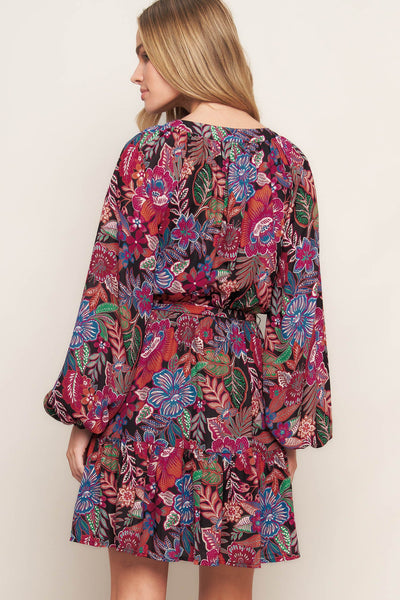 Explore More Collection - FLORAL BLISS WOVEN MINI DRESS