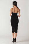 Explore More Collection - SECRET GARDEN GLOW VELVET MIDI DRESS