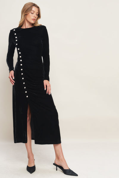 Explore More Collection - URBAN EMPRESS VELVET MIDI DRESS