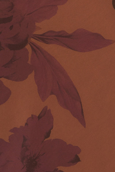 Explore More Collection - AMBER FLORA POWER MESH MIDI DRESS