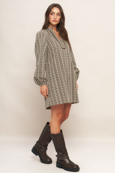 Explore More Collection - DESERT DUST WOVEN MINI DRESS
