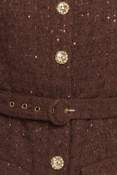 Explore More Collection - LOVELY HERITAGE TWEED MIDI DRESS