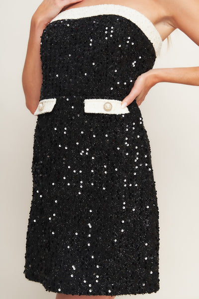 Explore More Collection - MIDNIGHT GLAM SEQUIN MINI DRESS