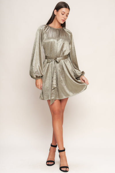 Explore More Collection - MOONRISE HAZE WOVEN MINI DRESS