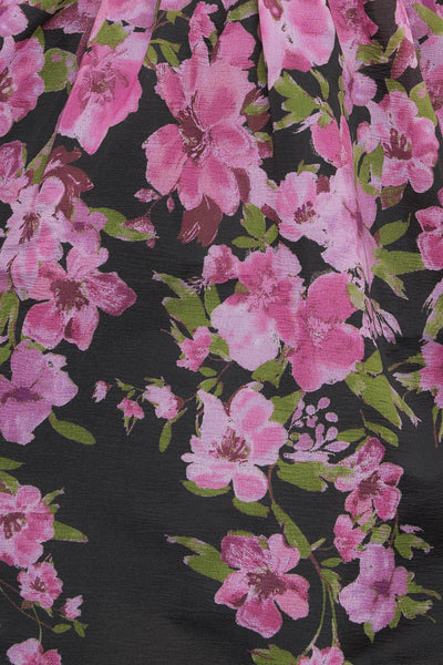 Explore More Collection - NIGHTFALL BLOSSOM WOVEN MIDI DRESS