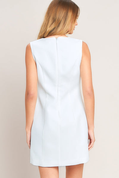 SWEET CITY CHARM WOVEN SHIFT DRESS