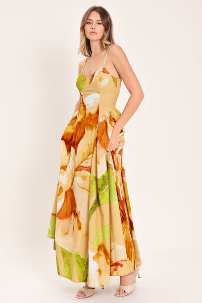 LIMONCELLO GARDEN WOVEN MAXI DRESS