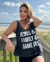 Explore More Collection - JESUS & FAMILY & GAME DAY Mineral-Dipped Tank