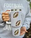 Explore More Collection - 40 Oz. Crystal “All Over Footballs” Tumbler