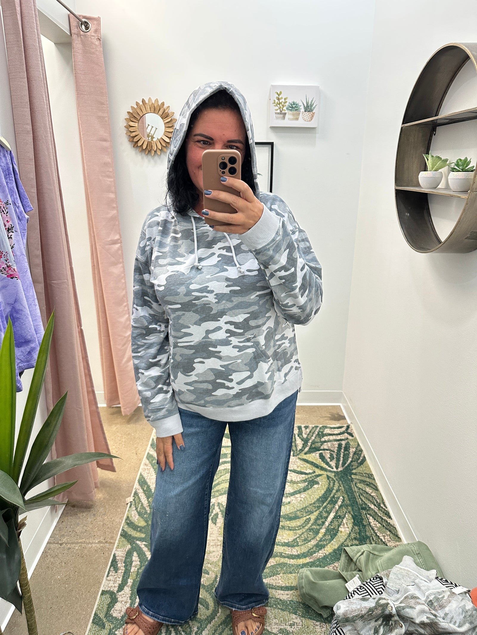 Darla - A Printed Frech Terry Hoodie