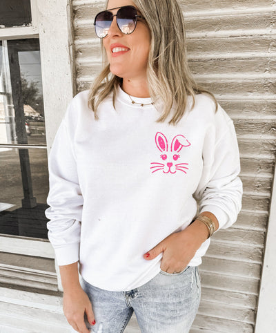 Pocket Bunny Sweatshirt *12 Colors (S-3X)