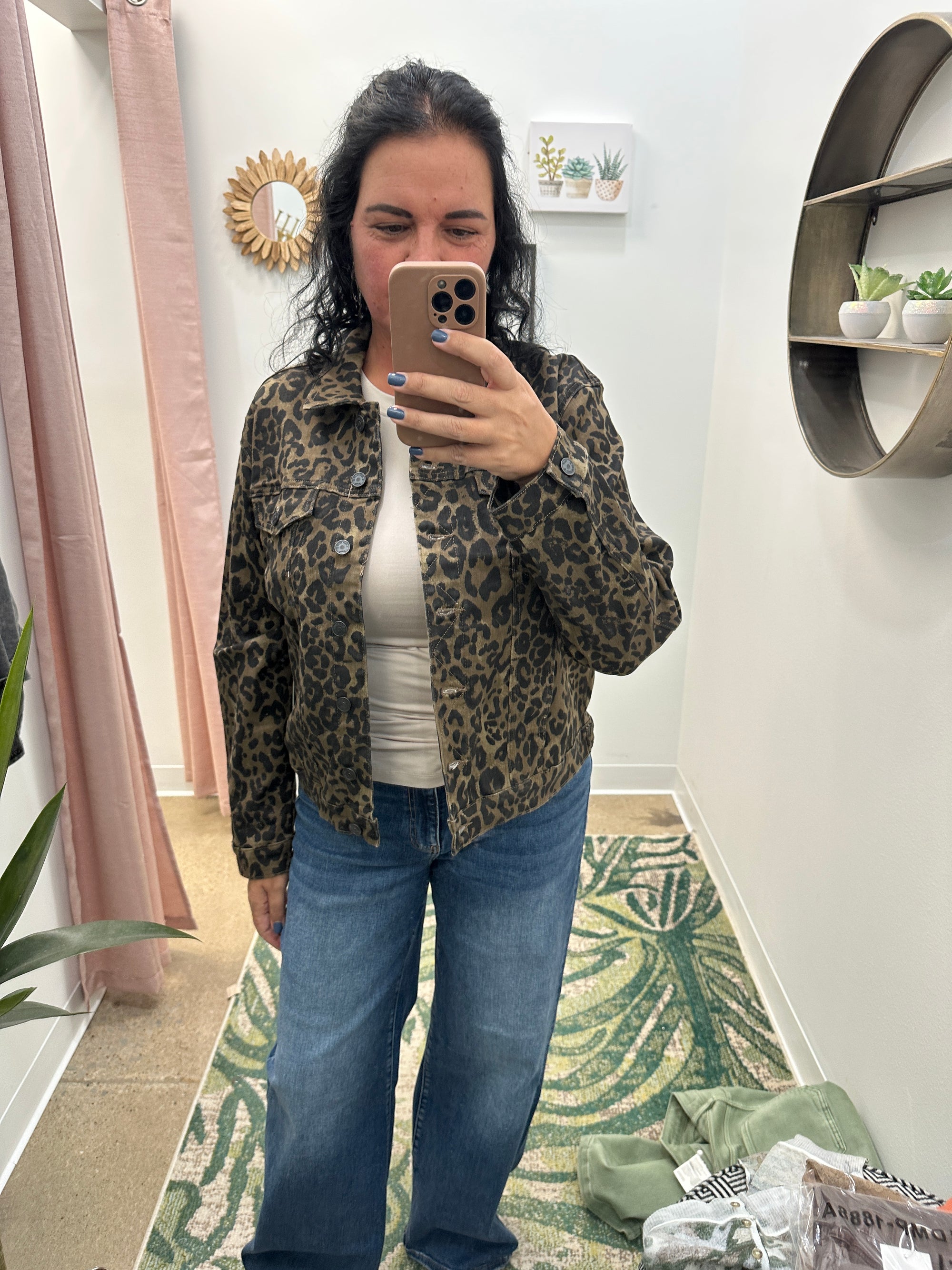 Stevie - A Leopard Print Boyfriend Jacket