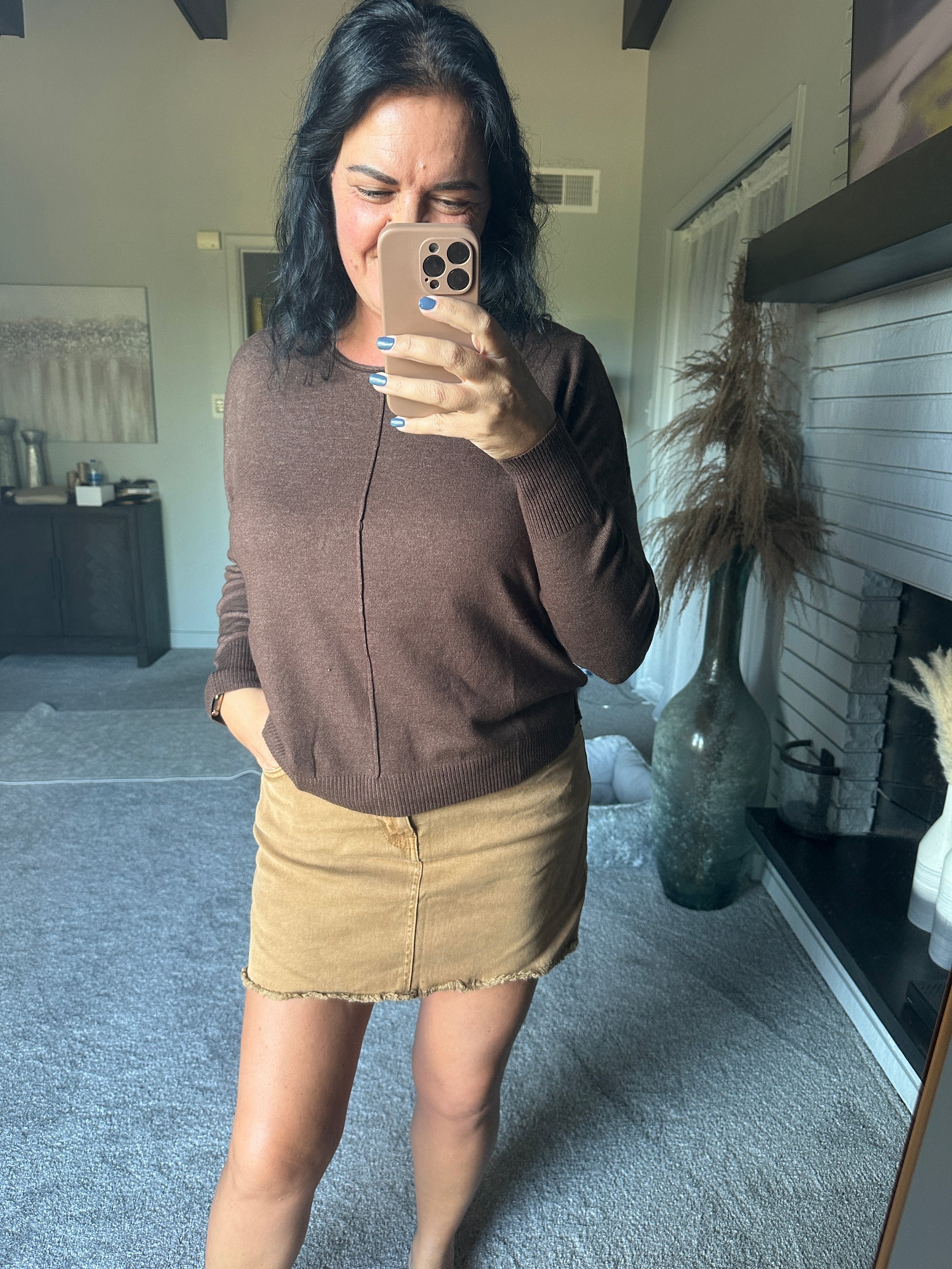 Katie - A Long Sleeve Sweater - Color Coice