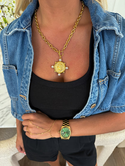 Explore More Collection - PEARL COIN NECKLACE