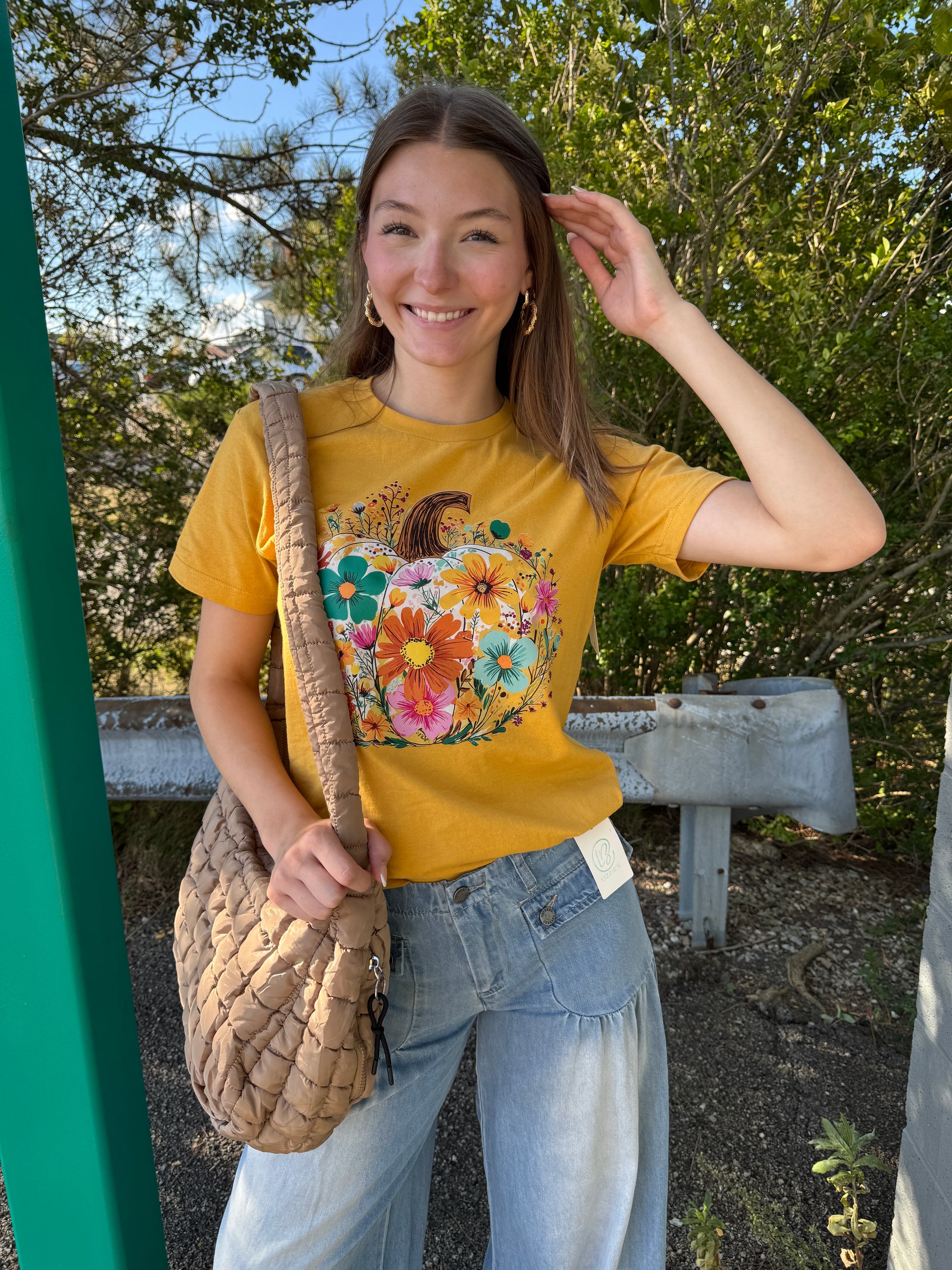 Ginger - A Fall Floral Graphic Tee