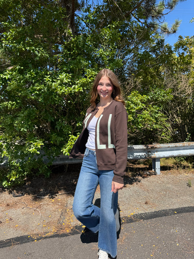 Fall - A Cardi Crew Sweatshirt Cardigan