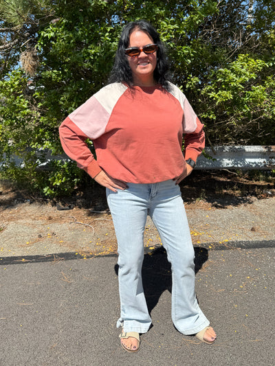 Joelle - Color Block Sweatshirt