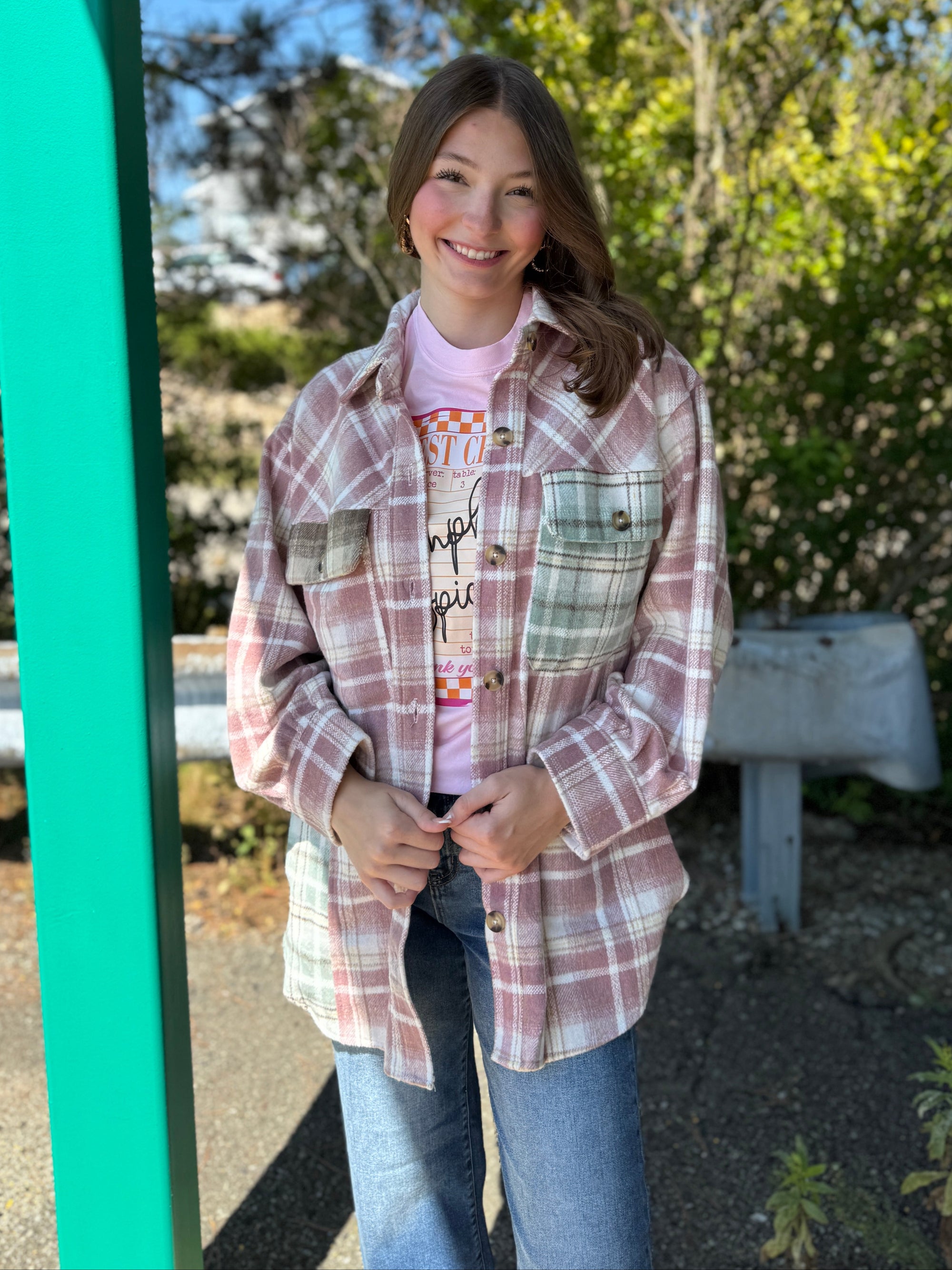 Brandie - Fun Pink Flannel