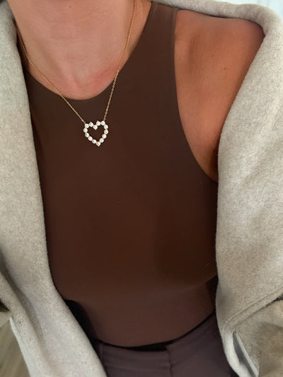 Explore More Collection - DIAMOND HEART NECKLACE