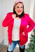 Explore More Collection - Dazzling Magenta Velvet Lapel Blazer