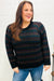 Explore More Collection - Spread Joy Black & Multicolor Jacquard Knit Sweater