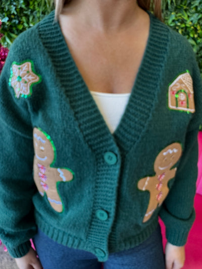 Gin - A Christmas Gingerbread  Cardigan