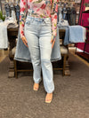 Dallas - A Pair of High Waist Destroy 90's Straight Leg Jeans - All Sizes