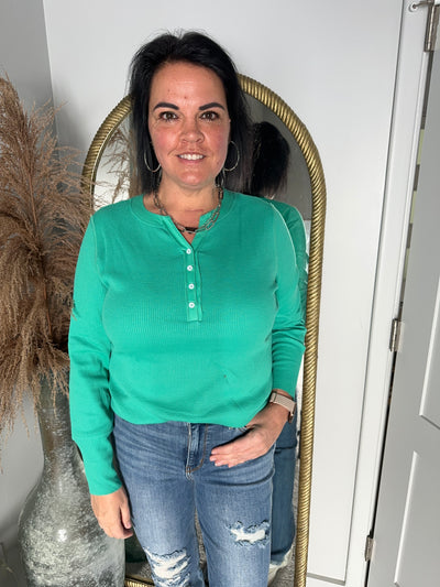 Greensleeves Waffle Knit Henley