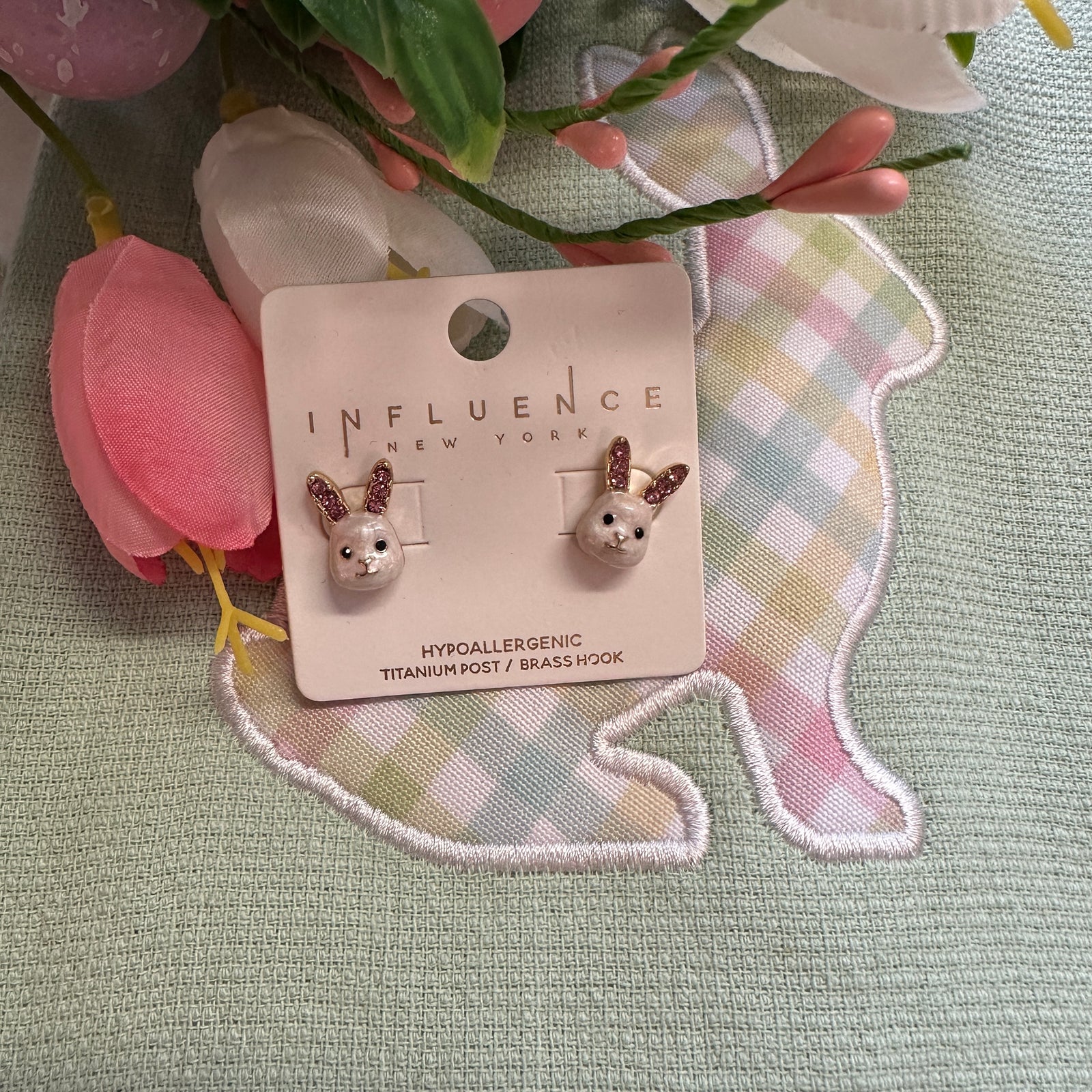 Cottontail - A Pair of Stud Rabbit Earrings