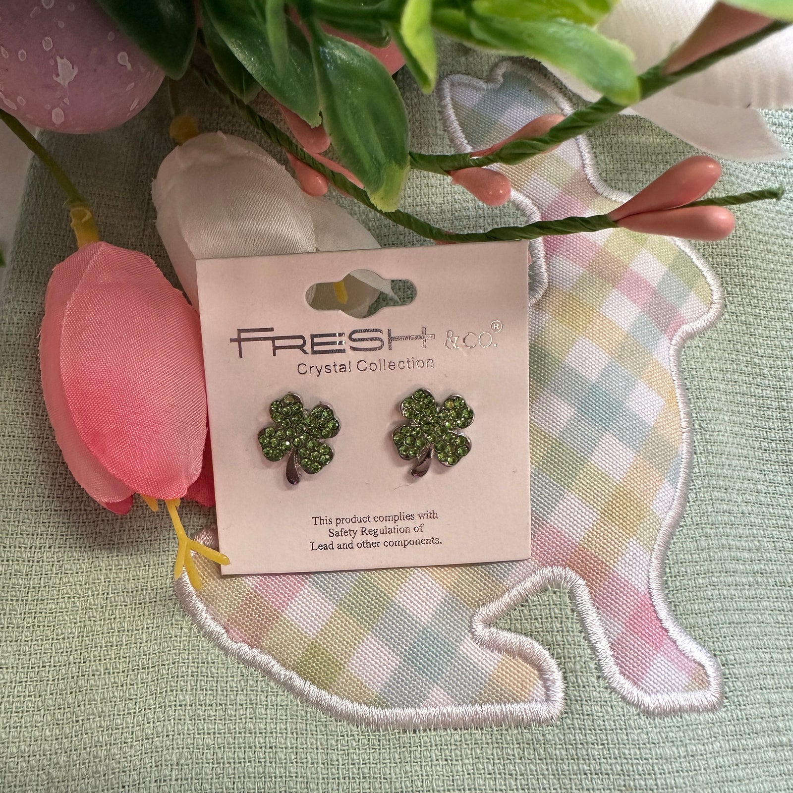 Clover - A Pair of Stud Shamrock Studs
