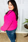 Explore More Collection - Pretty In Pink Button Down Pointelle Knit Cardigan