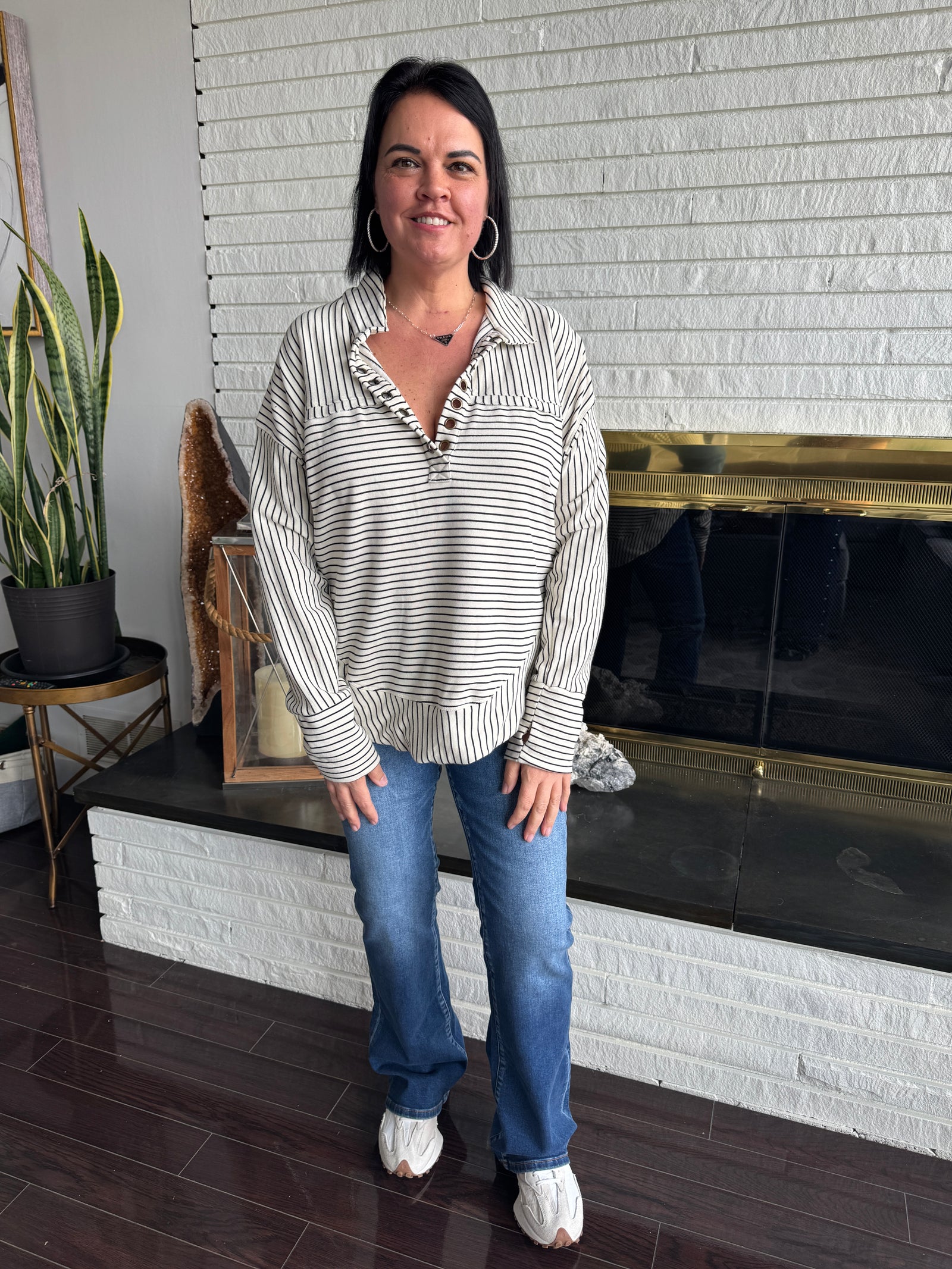 Striped Serendipity Pullover