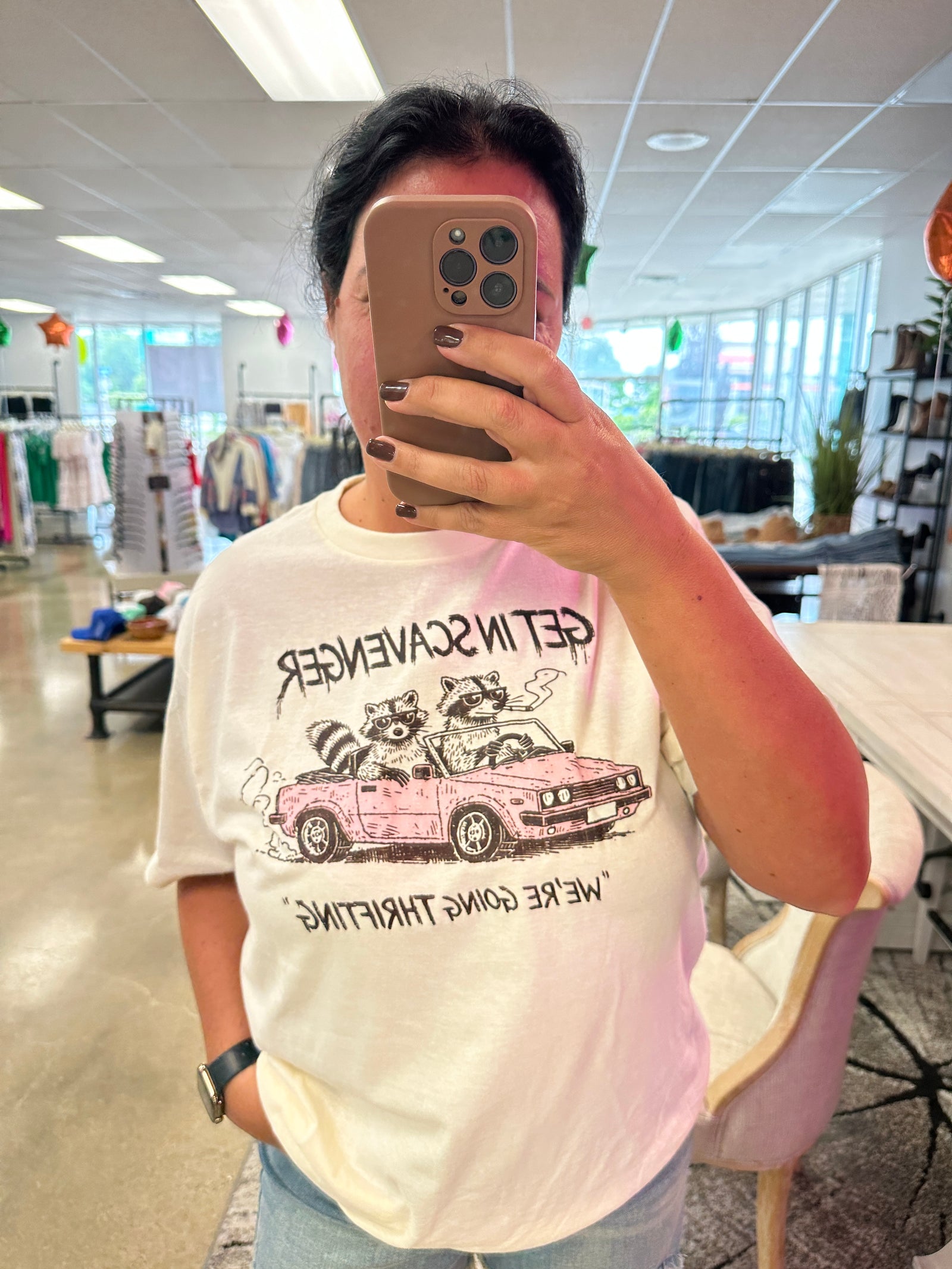 Explore More Collection - Get In Scavenger, We're Going Thrifting Graphic Tee