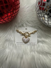 Puffy Heart Toggle Bracelet - Choose Color