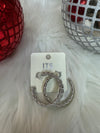 Silver Twisted Hoops