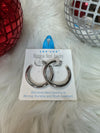 Stainless Steel Hoops Medium - Choose Color