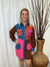 Tanis - A  Colorblock Corduroy Shirt Dress