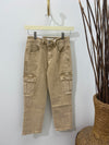 Instructive - A Pair of High Rise Relaxed Straight Leg with Cargo Pocket Jeans