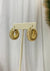 Chunky - A Pair of Chunky Gold Grooved Hoops