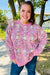 Explore More Collection - Adorable Pink Multicolor Popcorn Knit Sweater